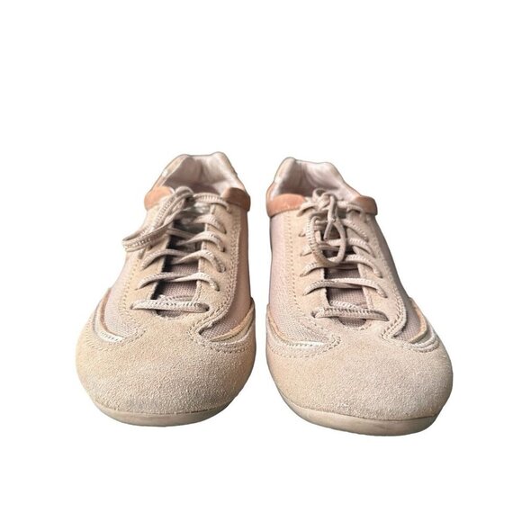 Skechers Bella Campana Fashion Sneakers Gold Leather Textile Lace-Up Size 10 - Picture 8 of 10